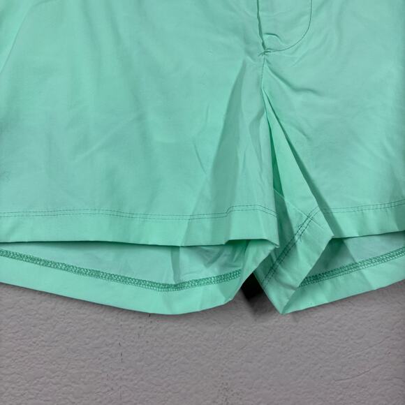Les Canebiers Mens Size 2XL Ramatuelle Swim Shorts Neon Green White Mesh Lined - Picture 4 of 9